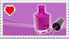 Nailpolish love stamp