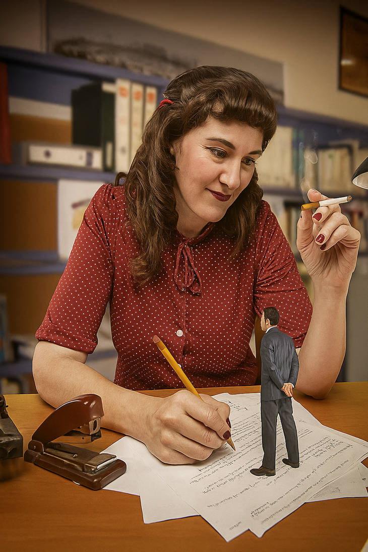 Taking notes by Giantesssmoke on DeviantArt