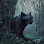 Nade, Chea's Panther familiar - DreamUp Creation. by neo-mahakala-108