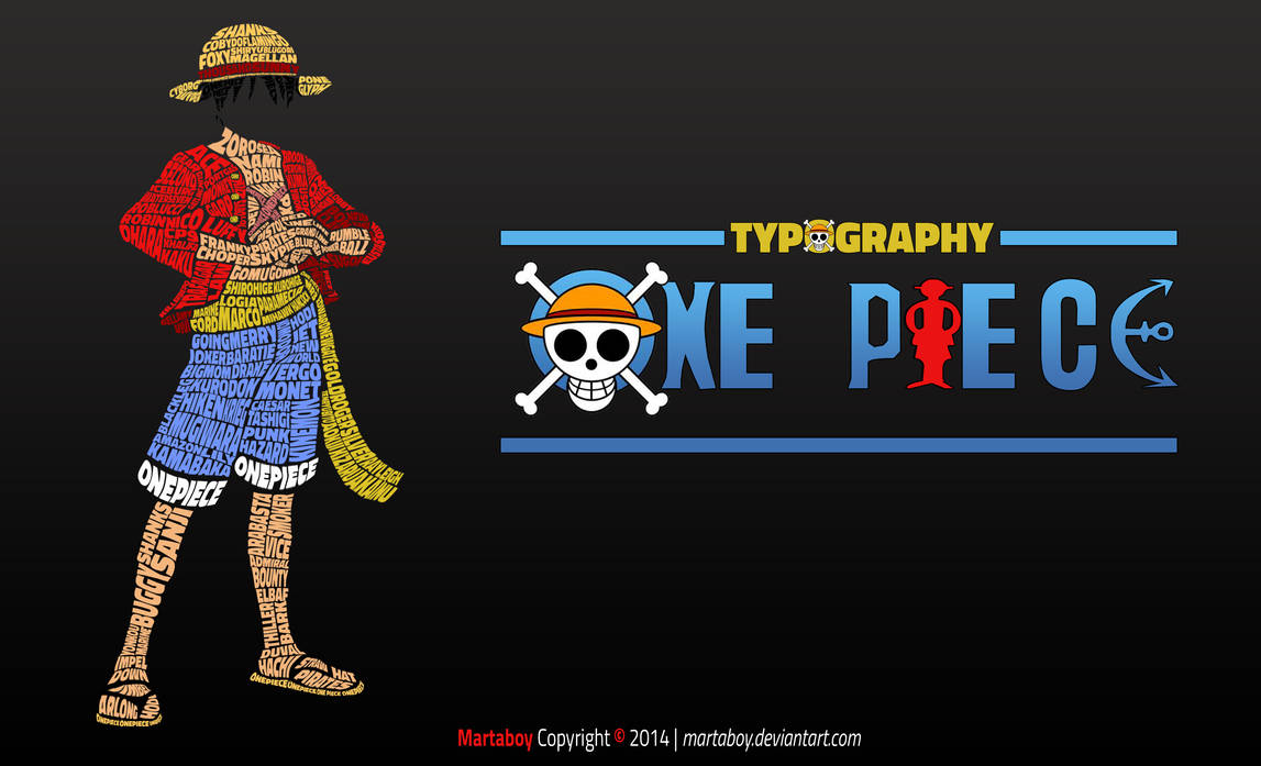 One Piece Typography by martaboy on DeviantArt