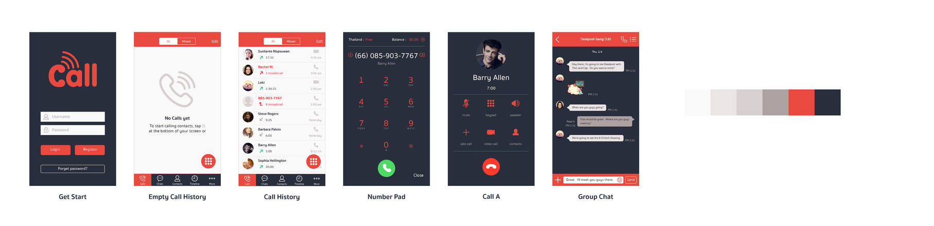 Call UI Design 2 by Chichanan on DeviantArt