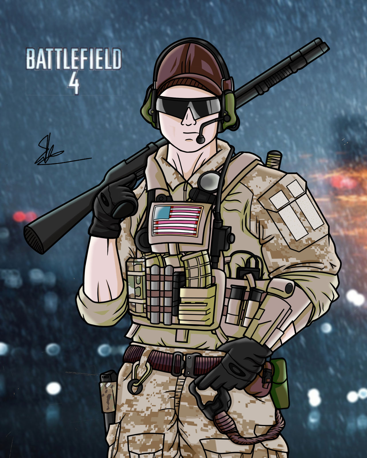 US Engineer Battlefield 4 2022 remastered by LordScout2017 on DeviantArt