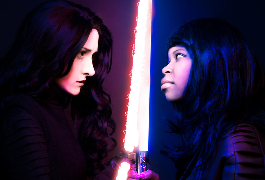 Fem Kylo vs Fem Finn by beckyalbright
