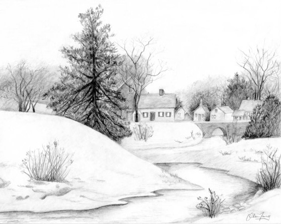 Winter Scene By Oh Tea On Deviantart Winter Scene By Oh Tea On Deviantart