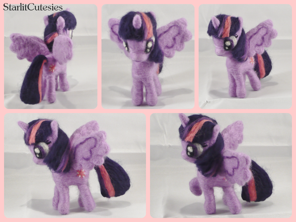 Needle Felted Twilight Sparkle!