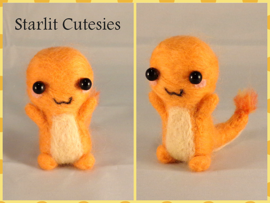 Needle Felted Chibi Charmander!