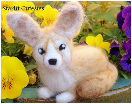 Needle Felted Fennec Fox! For Sale
