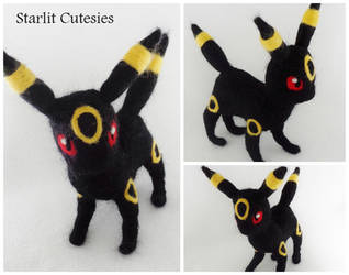 Needle Felted Umbreon Plush!