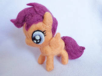 Needle Felted Scootaloo Miniature Plush