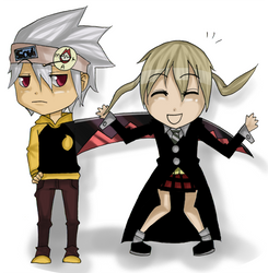 Chibi Soul and Maka