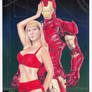 IRON MAN and Pepper Potts