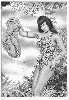 CAVEWOMAN Bettie Betty Page