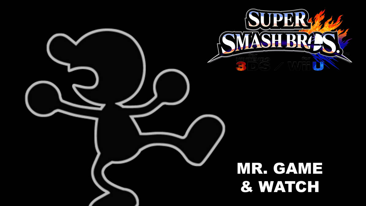 Super Smash Bros. 4: Mr. Game and Watch by RaptorFan9000 on DeviantArt