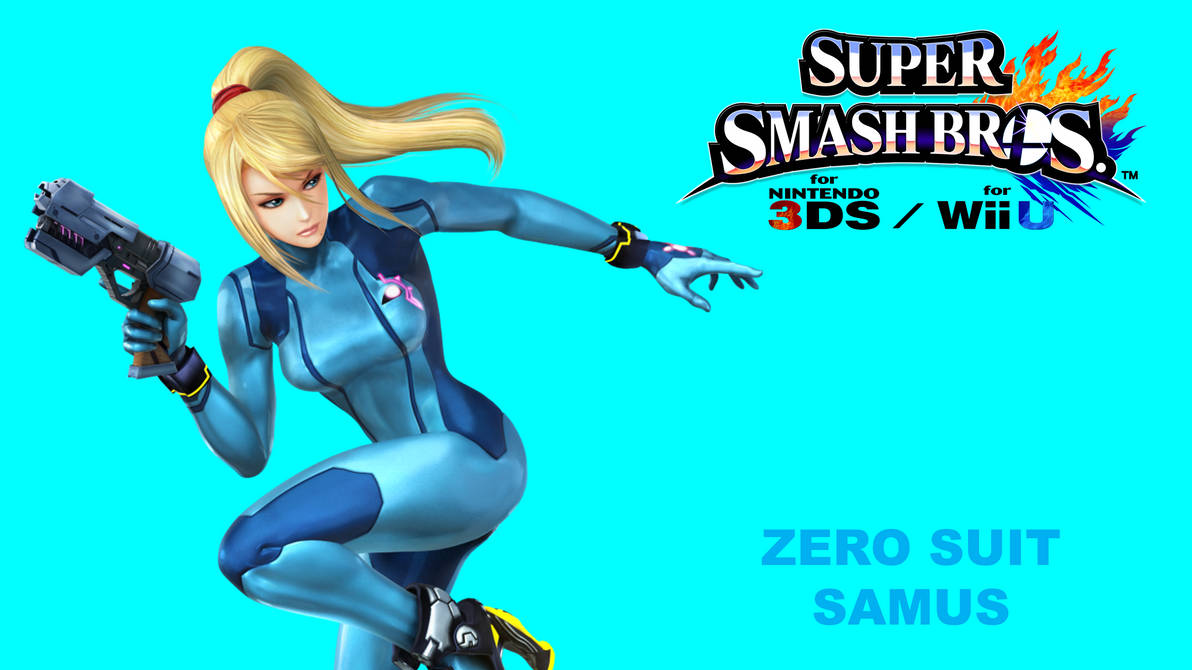 Super Smash Bros. 4: Zero Suit Samus by RaptorFan9000 on DeviantArt