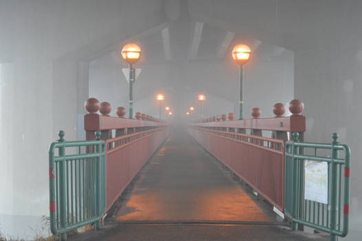 foggy bridge