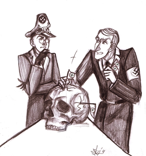 Himmler and Heydrich sketch