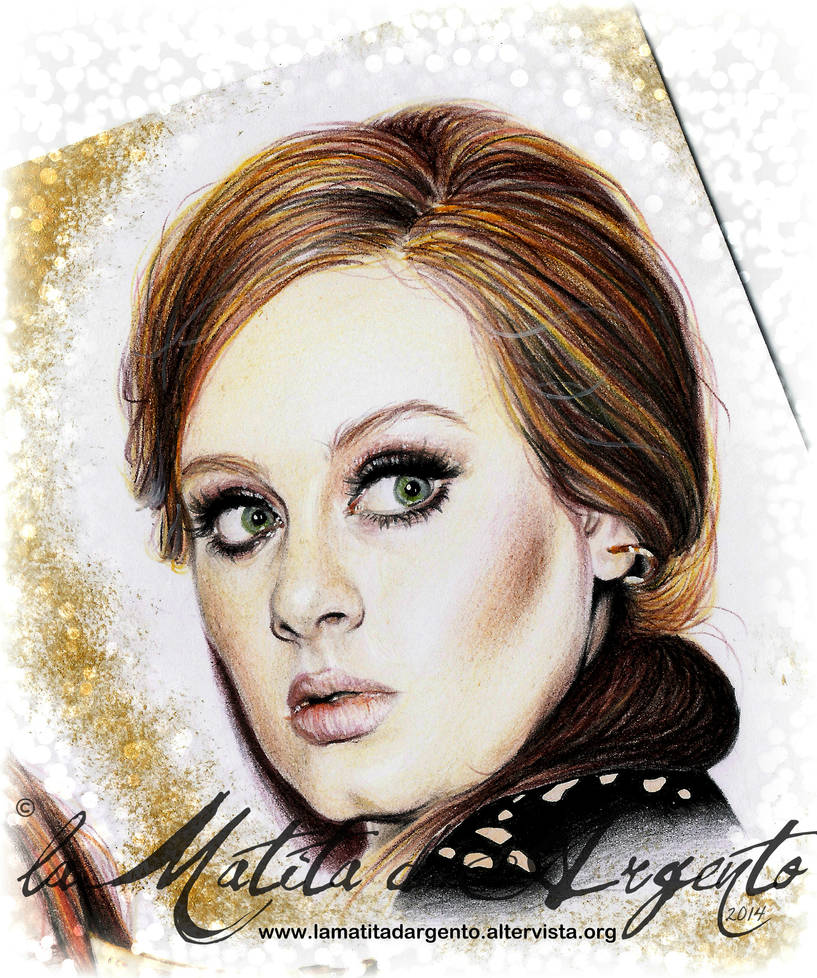Detail 2 Portrait Adele by laMatitadArgento on DeviantArt