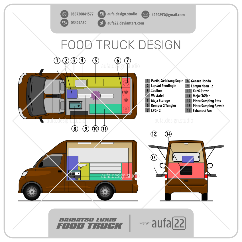 Daihatsu Luxio Foodtruck Interior 001 By Aufa22 On