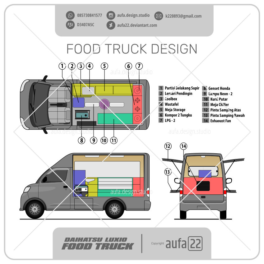 Daihatsu Luxio Foodtruck Interior By Aufa22 On Deviantart