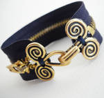 Midnight Dreams -Zipper Cuff by Nite0wlStudios