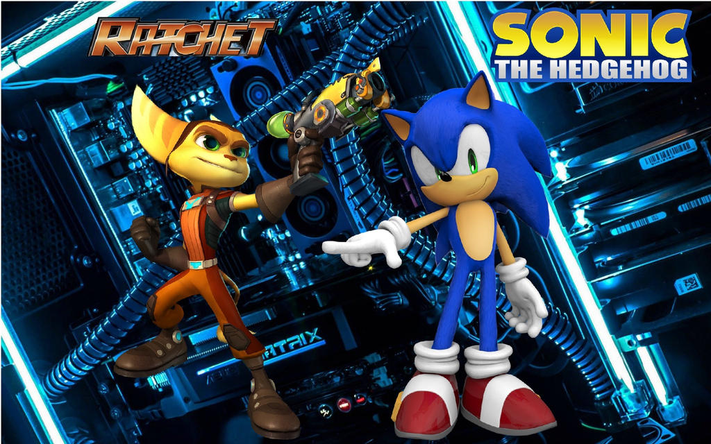 Sonic and Ratchet - Wallpaper by Knuxy7789 on DeviantArt