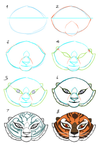 How I Draw Tigress-Face By Kyomitsu On Deviantart
