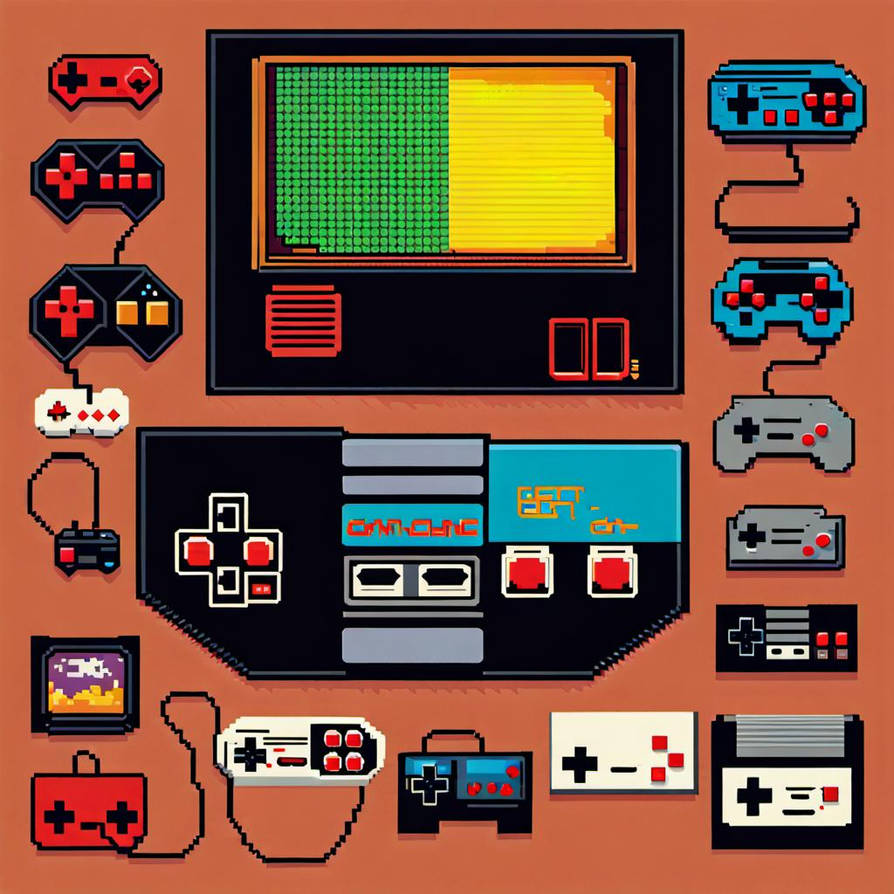 Retro Gaming 8-bit by FNFGamer7478 on DeviantArt