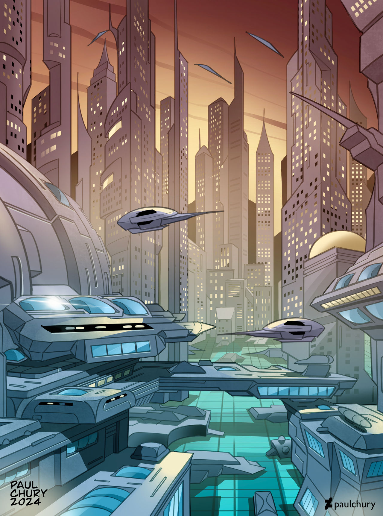 Deviantart Future Future City by paulchury on DeviantArt