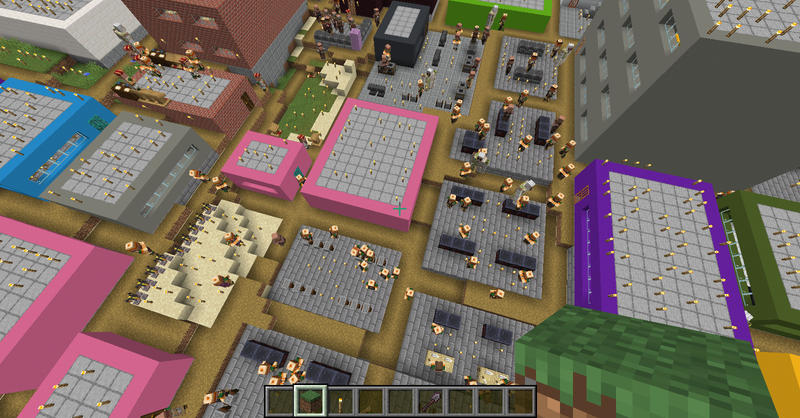 A village with a high population density by XNDUIW on DeviantArt