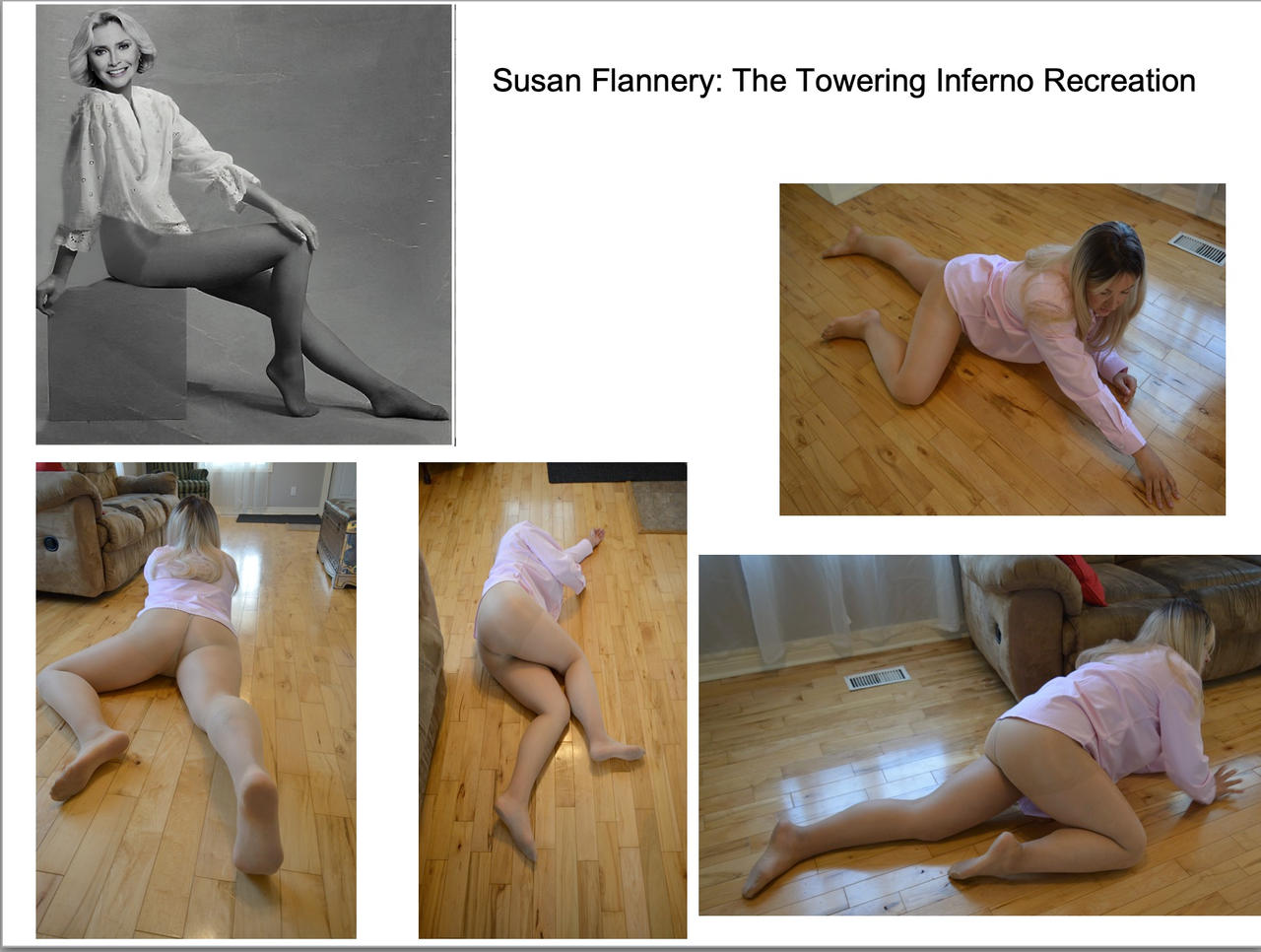 Susan Flannery Towering Inferno Recreation