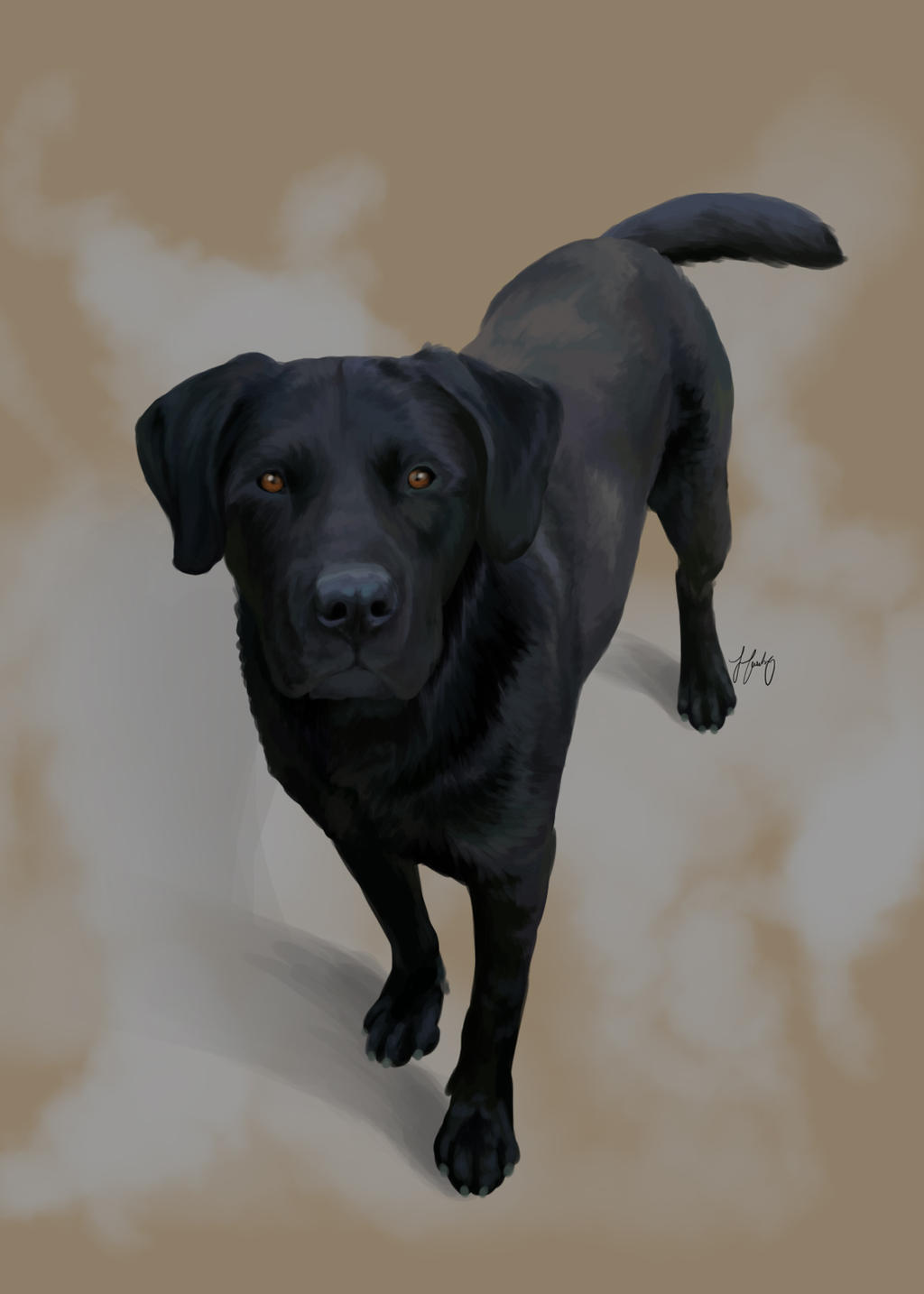Black Lab Deviantart Black Labrador by Silverti on DeviantArt