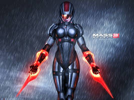 Mass Effect 3 FemShep Rain Edition Vol 2