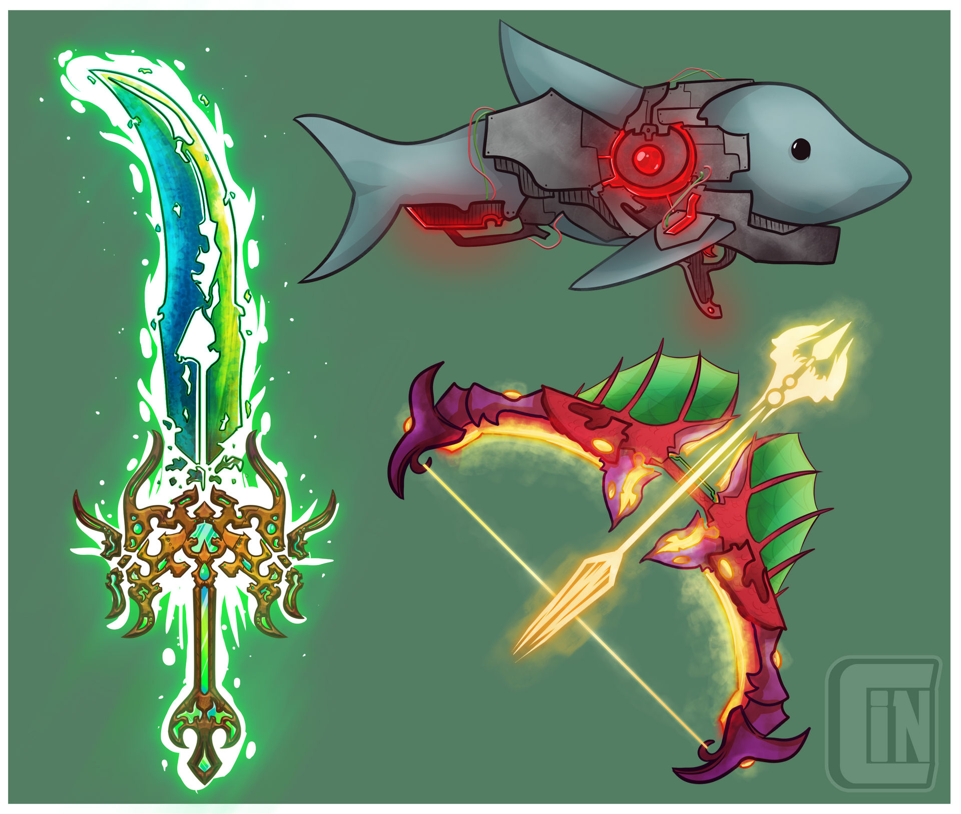 Terraria Weapons #3 by CinDoesArt on DeviantArt