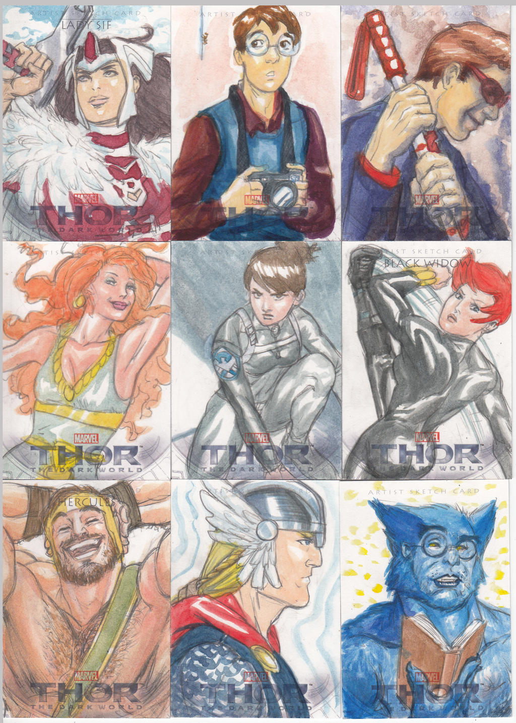 Upperdeck-Marvel Sketch Cards: Thor Dark World- 2