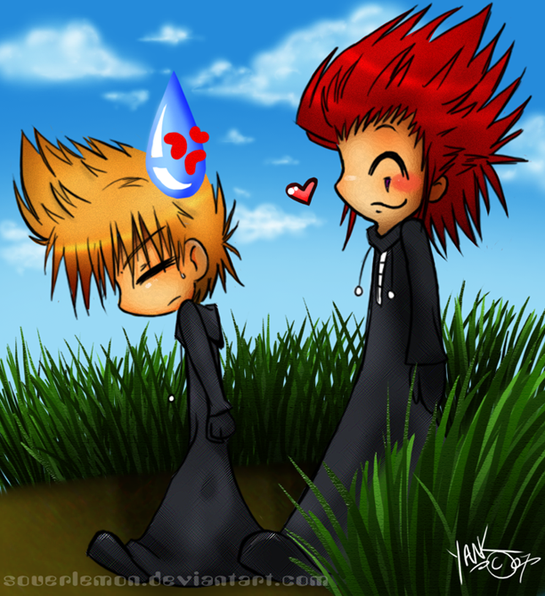 ROXAS+AXEL CHIBI