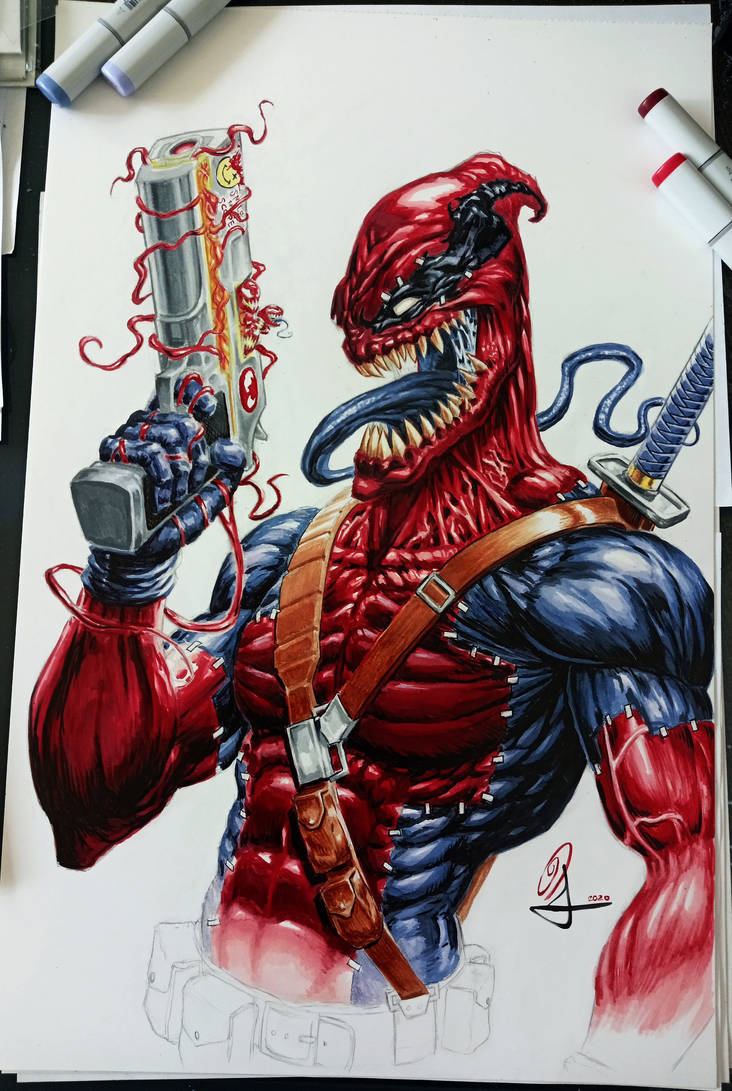 Venompool Drawing Reference Venompool-OA by EnjayArt2kx on DeviantArt