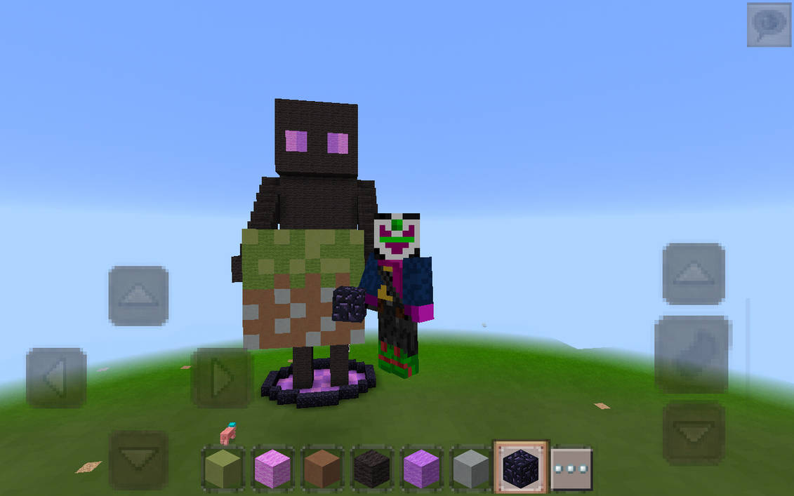 Minecraft Enderman and Endermite - minecraft Statue build, PS4