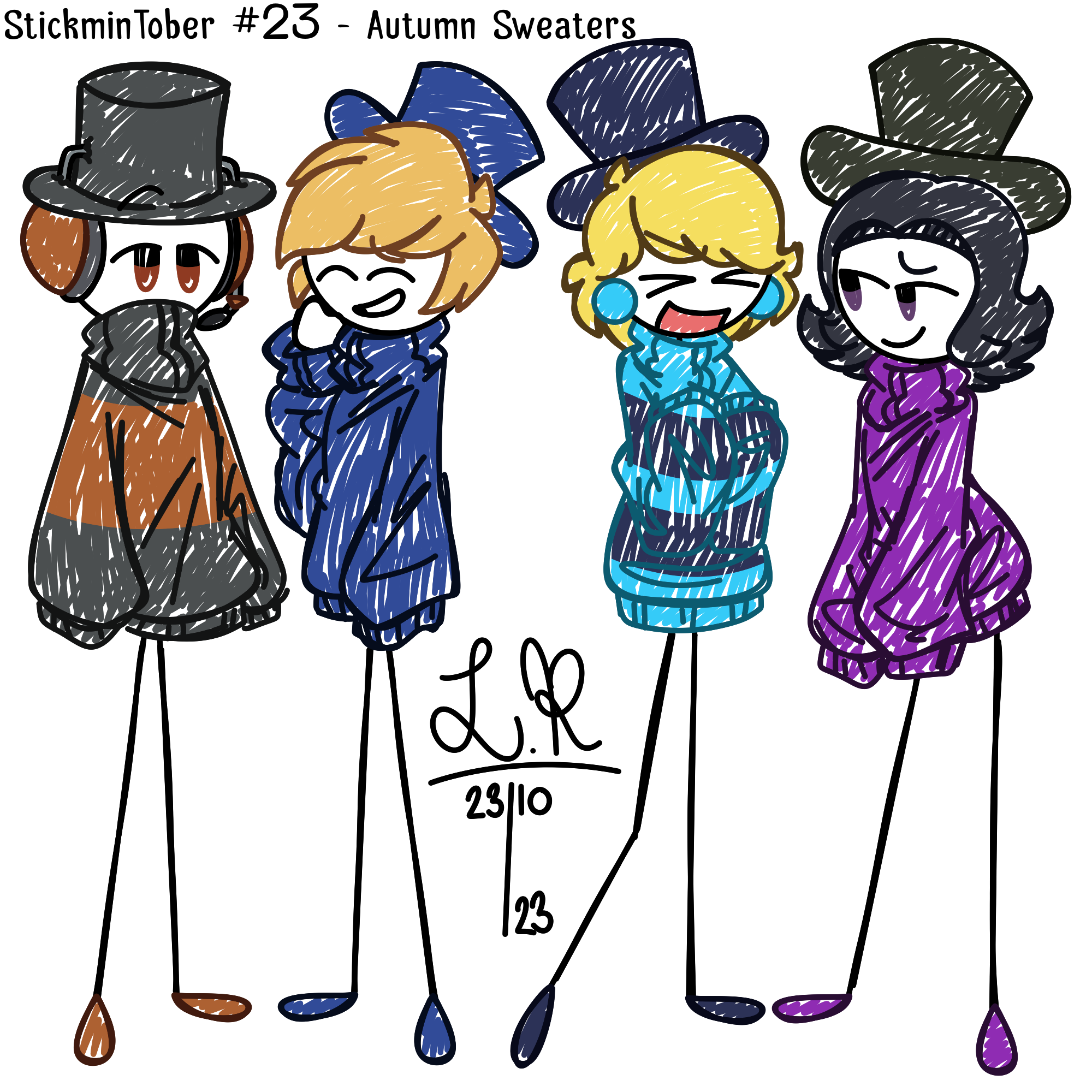 Spooky Month OC's by xXBerryBombXx on DeviantArt