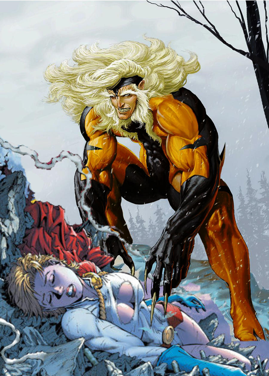 Sabretooth vs Power Girl Final Edit 2