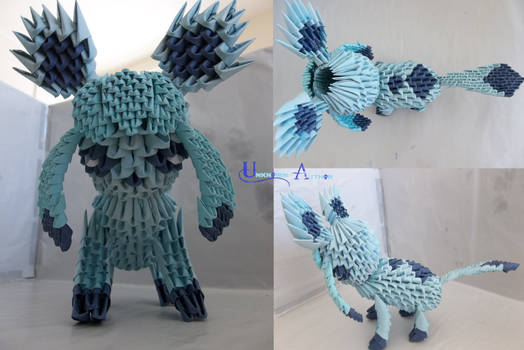 3D Origami - Glaceon
