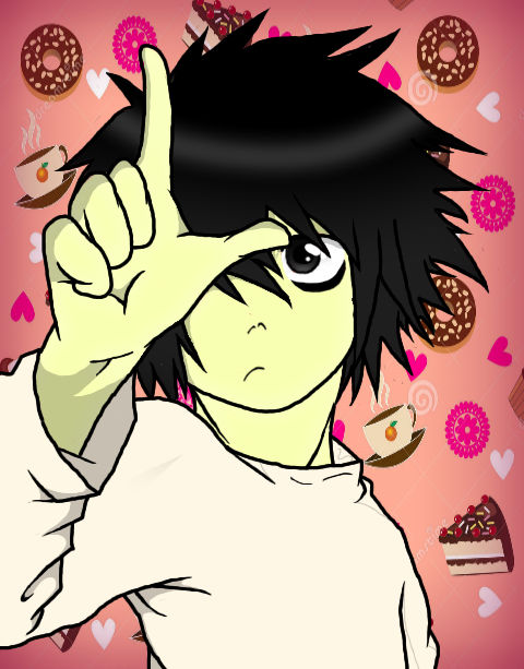 Deviantart La Note L (Death Note) *TRACED* by Kingthekidforlife on DeviantArt