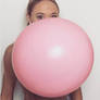 Teagan Rybka Blowing Bubblegum Bubble