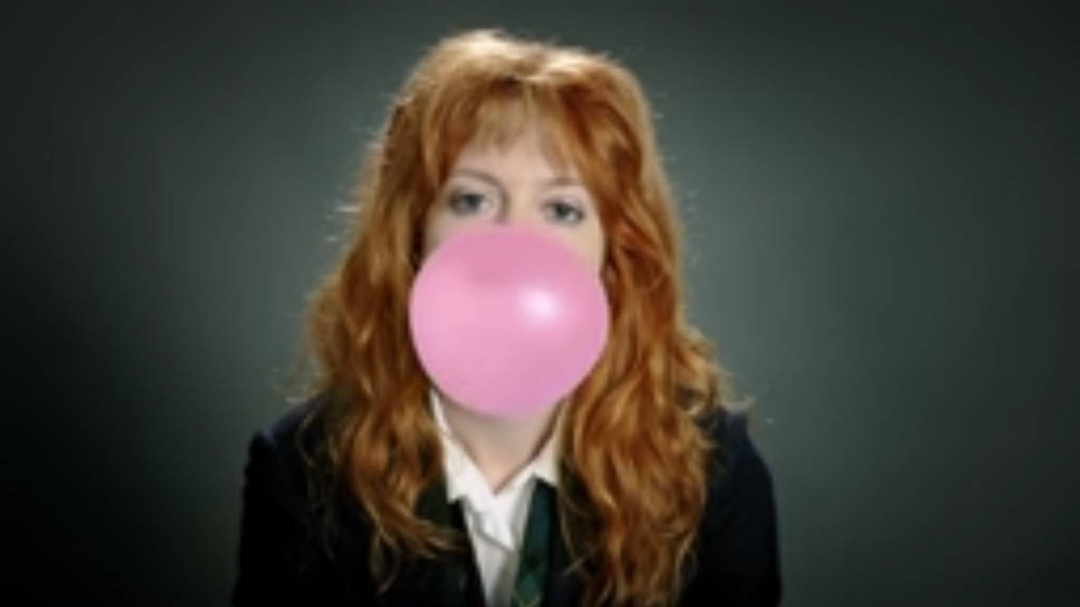 Girl Blowing Pink Bubblegum Inflation by nottoptext on DeviantArt