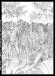 Midda vs zombies: the pencil version from Book I