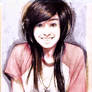 Christina Grimmie Smiling Sketch