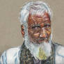 The Old Pakistani Man drawing
