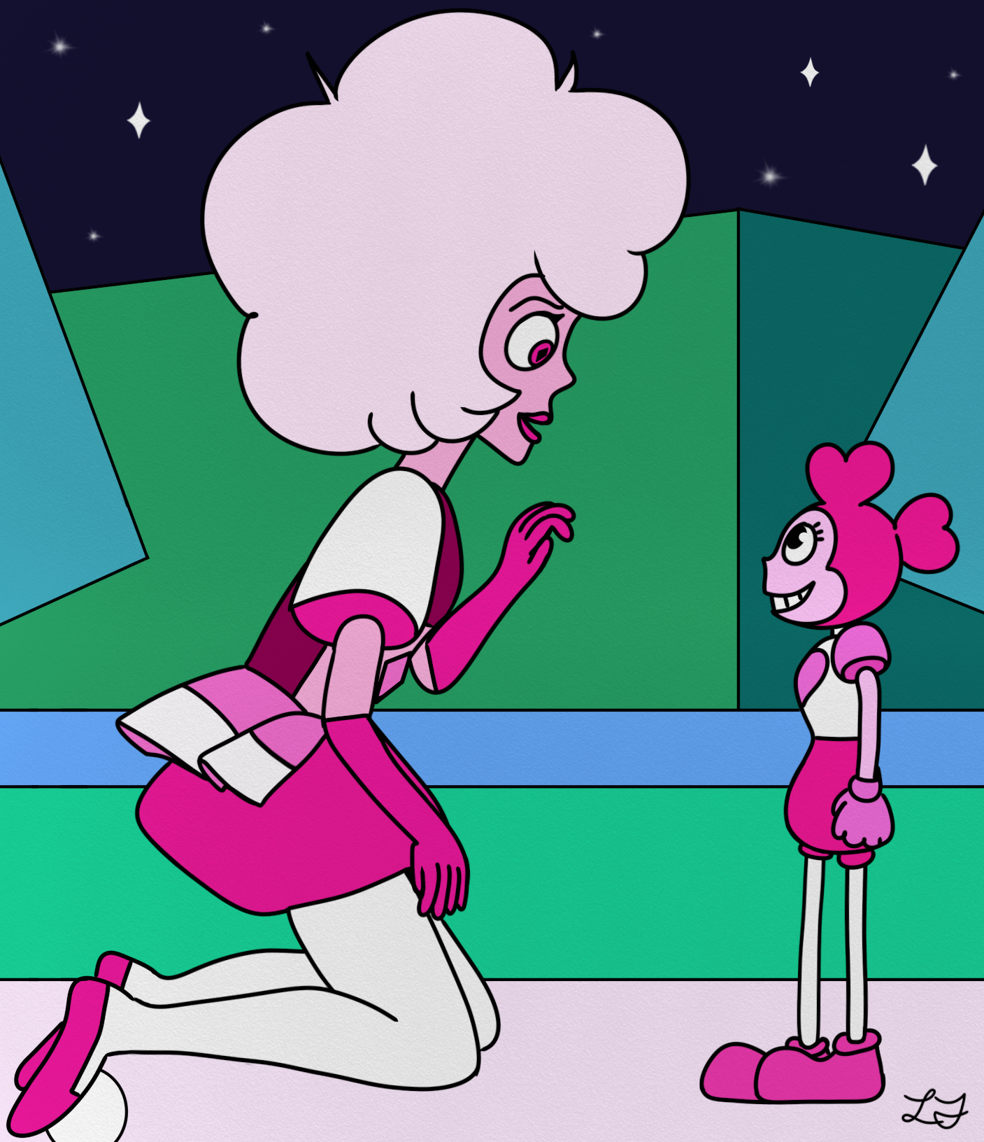 Spinel and sales pink diamond