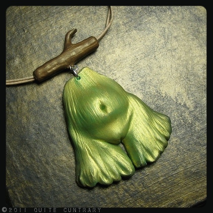 Ginkgo Goddess necklace