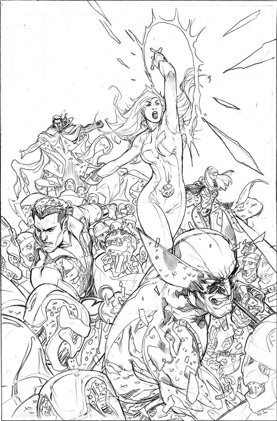 Uncanny X-Men 514 Cover Pencil