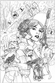 Star Wars: Princess Leia #4 Cover Pencils